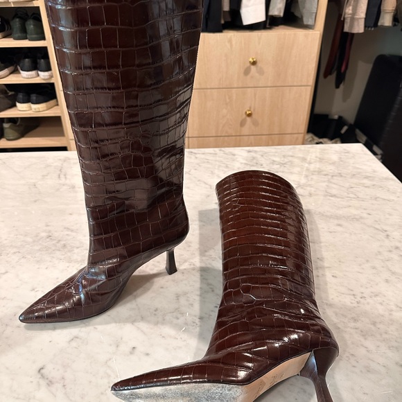 Dear Frances Brown Croc Boot size 39 - Picture 4 of 7